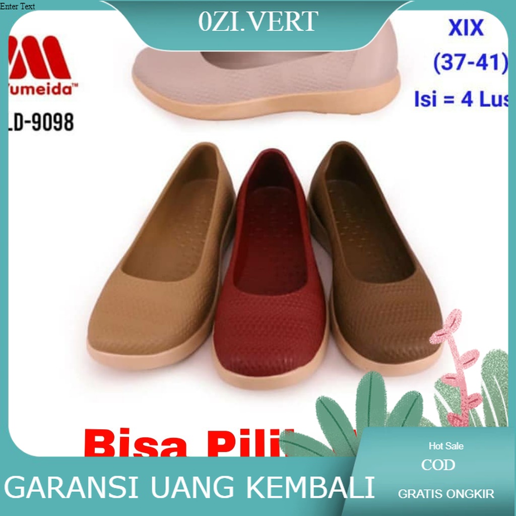 vert,,,  sepatu wanita slip on yumeida  LD 9098