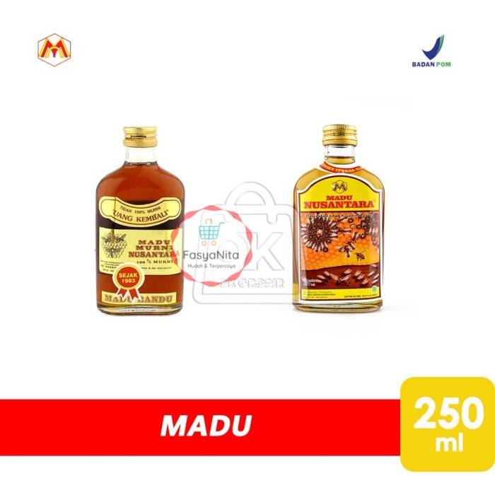 

Madu Nusantara / Madu Lebah / Madu Randu (Botol Kaca 250ml) - Murni 250ml - FasyAnita Mart Denpasar