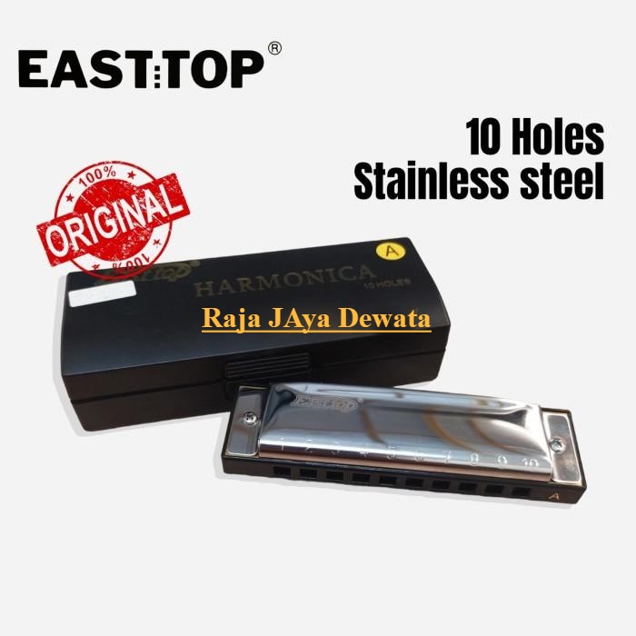 Harmonica East Top Harmonika 10 Holes Blues / Harmonika Blues T10-3 Original