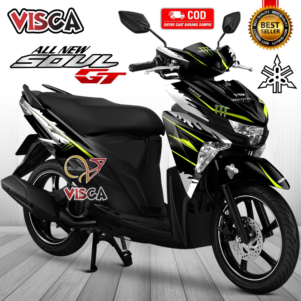 Decal Soul GT 125 Full Body Stiker Mio Soul GT 125 Full Body Striping Mio Soul GT 125 Full Body ME