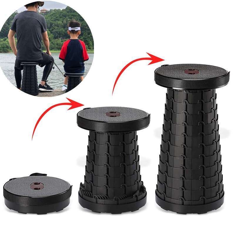 KURSI LIPAT / DELI CHAIR HITAM / KURSI PORTABLE / KURSI BULAT