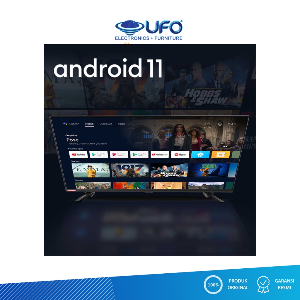 Changhong 40 Inch Led Smart Android TV CHIQ40G7P