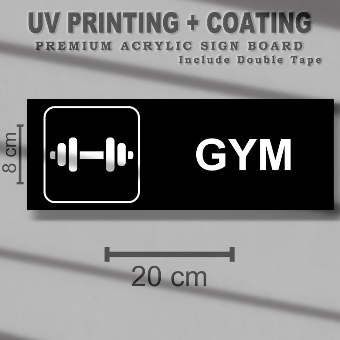 

Sign Board GYM Acrylic - Tanda Akrilik Tempat Fitness SAUV67