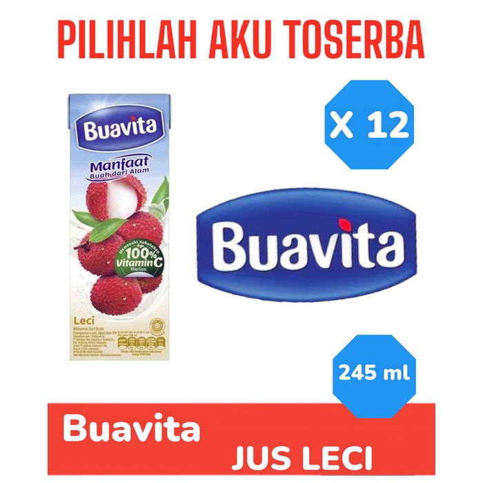 

BUAVITA LYCHEE Jus Leci 245 ml - ( HARGA 12 pcs )