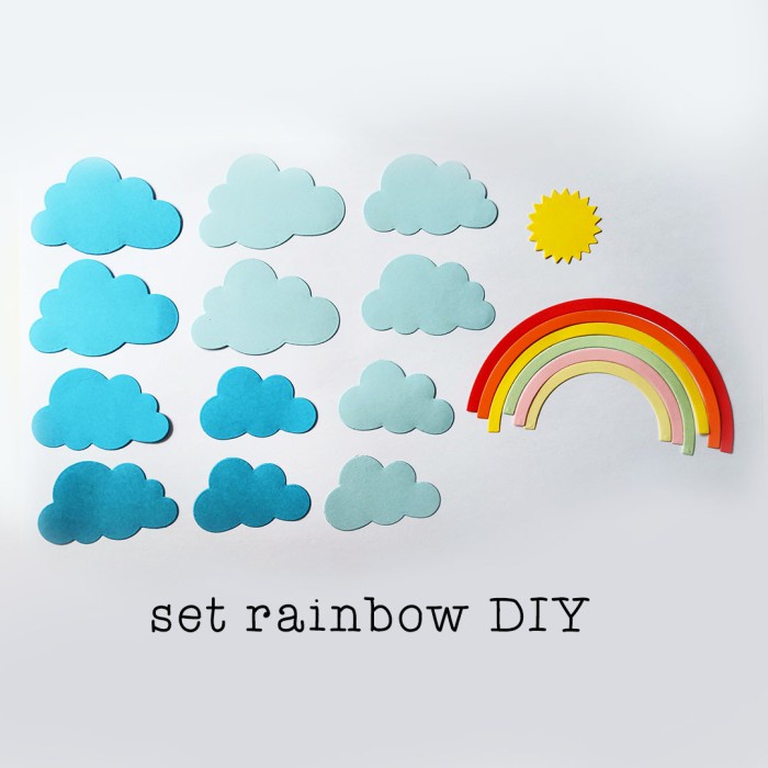 PROMO [ BEST SELLER ] DIY Card Rainbow bahan prakarya anak TK PAUD Sekolah Scrapbook Craft