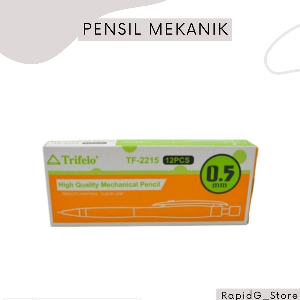 

Pensil Cetek Mekanik Mechanical Pencil 0.5 MM Isi 4 Pcs