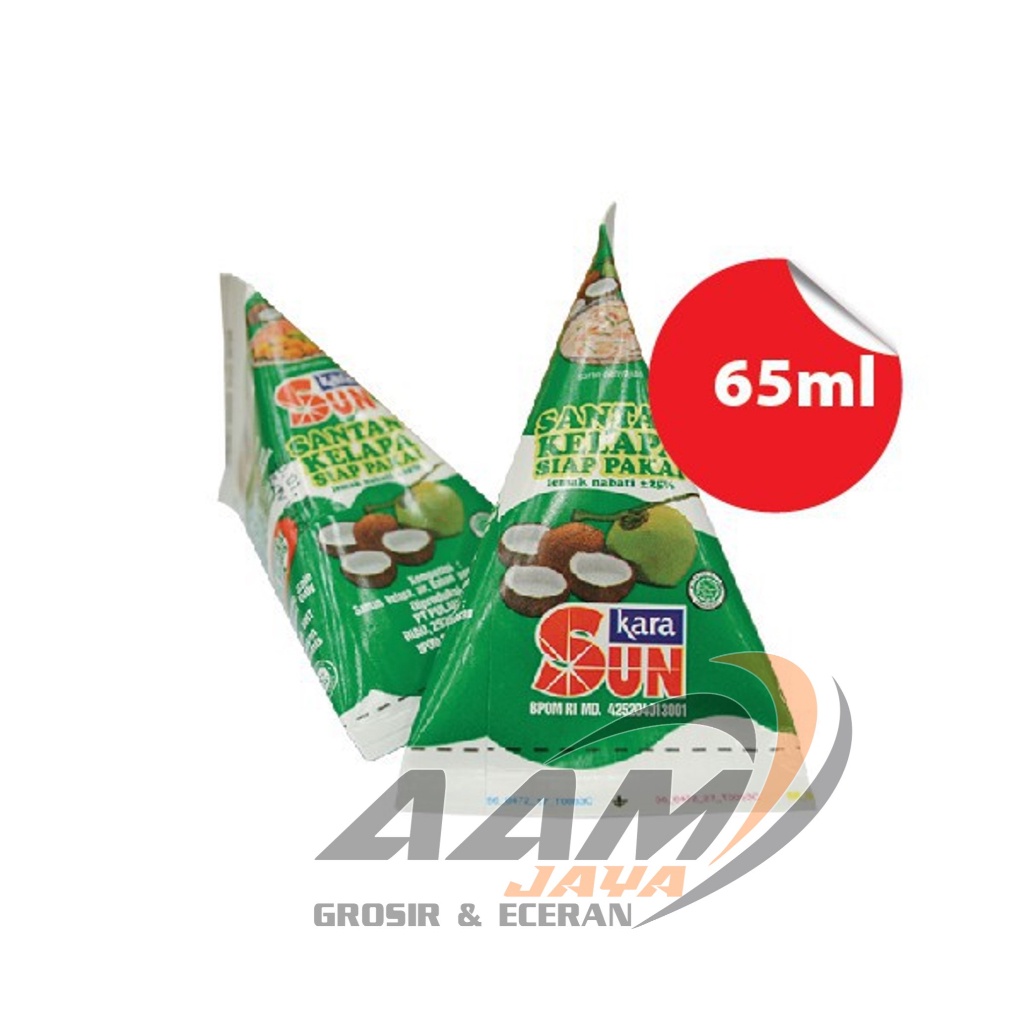 

SUN KARA Santan Kelapa 65ml / Santan instan Kara 65ml / Santan Kemasan / Santan siap pakai / Santan KARA