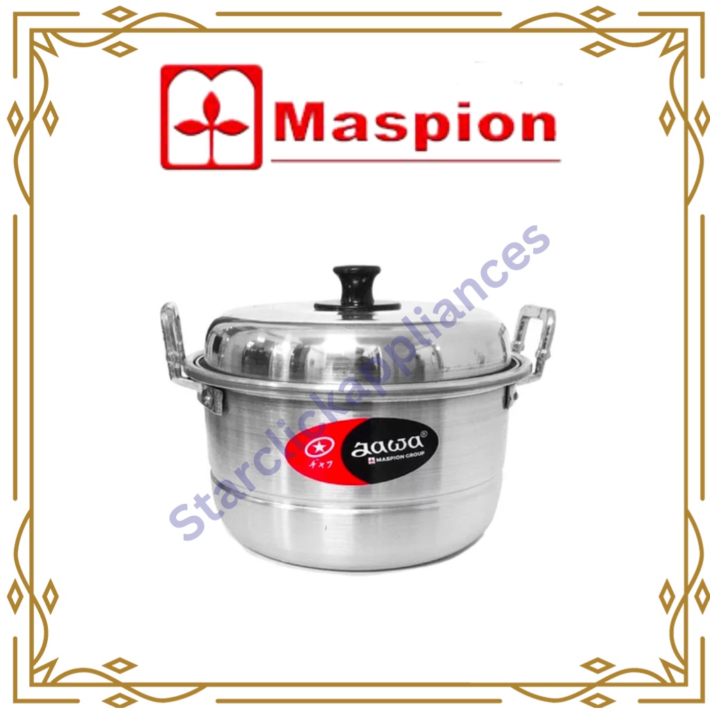 MASPION Jawa Panci Ekonomi | Dandang Pengukus | Panci Kukusan | Steamer Kukus Murah Ukuran 18 20 22 