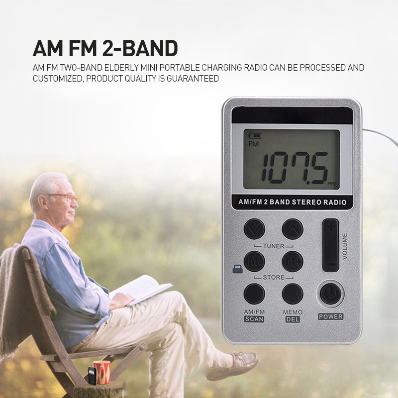 RB RADIO MINI PORTABLE INTERNATIONAL 2 BAND FM - AM SPEAKER RADIO STEREO BATERAI ATAU LISTRIK