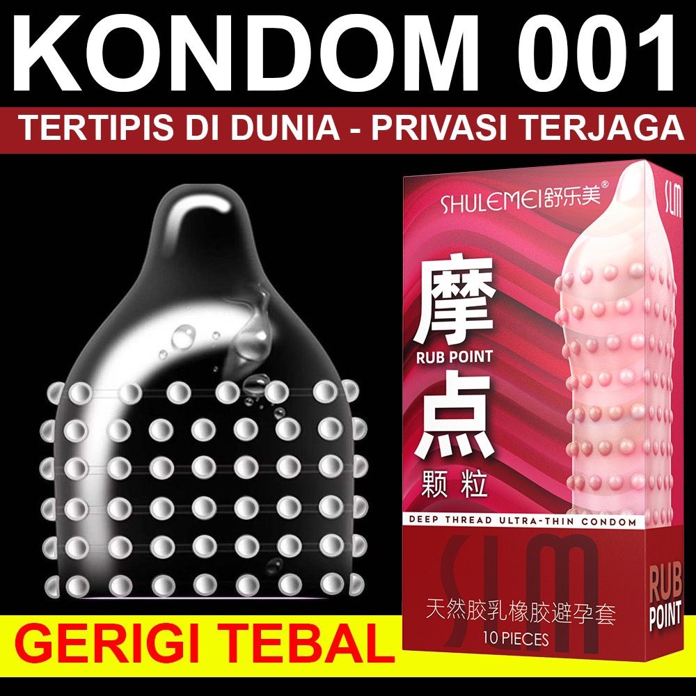 Kuy kuy ! Kondom 001 Bergerigi Tebal Terlaris - Box dan Eceran