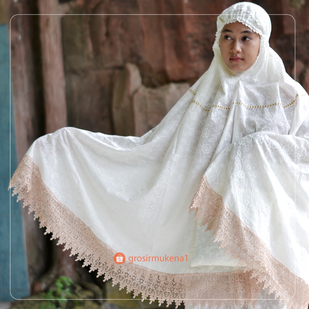 Mukena Katun Jepang mukena Bordir mukena coklat mukena mahar mukena katun mukena setelan free set ta