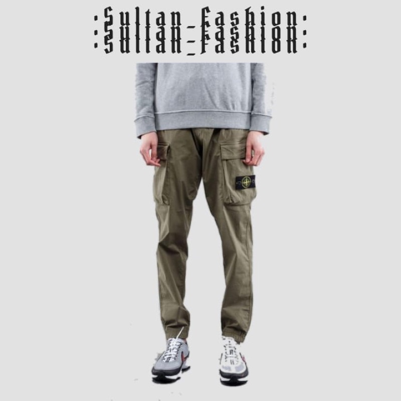 Ramadhan Sale - STONE ISLAND - celana cargo panjang stone island unisex celana stone island full teg