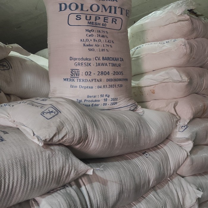 New PUPUK DOLOMITE KEMASAN 50KG