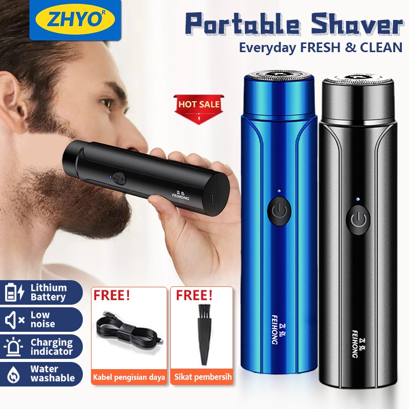 (Bergaransi) Elektrik Alat Cukur Jenggot Alat Pencukur Bulu Ketiak Alat Cukur Bulu Kemaluan Cukur Je