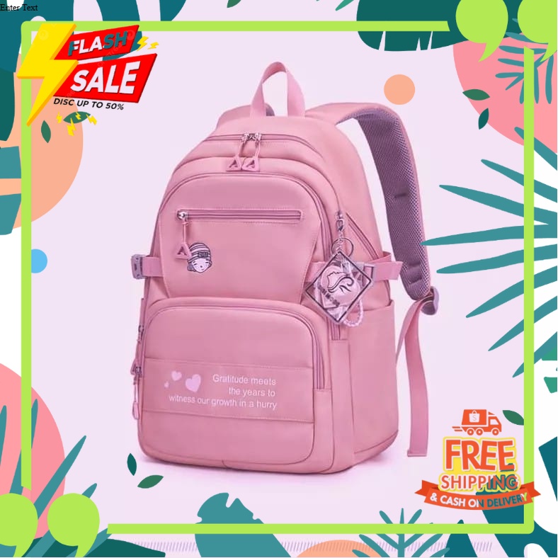 OUTFIT JKT48 TERBARU NEW ERA //Tas Ransel Anak Sekolah Perempuan Sd Smp Sma Motif Alover