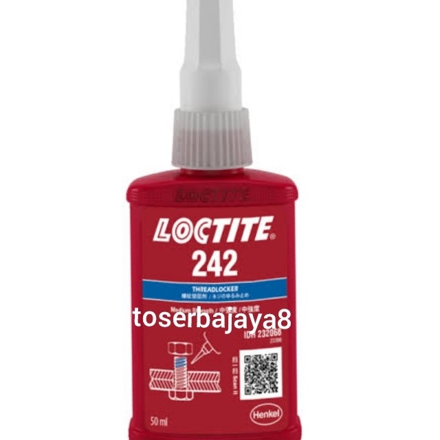 

DISKON lem loctite 242 threadlocker medium - baut loctite 242 50ml original
