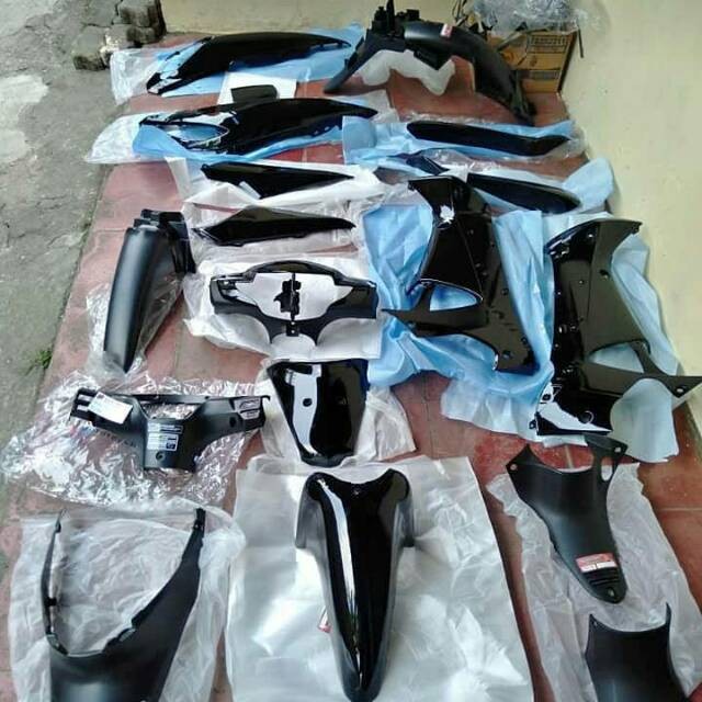 cover body motor honda supra x 125 lama old
