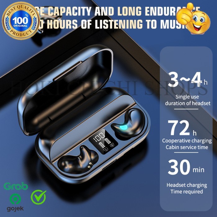 Jerman Invisible Sleep Wireless Earphone-Kualitas Suara HIFI ORIGINAL CC