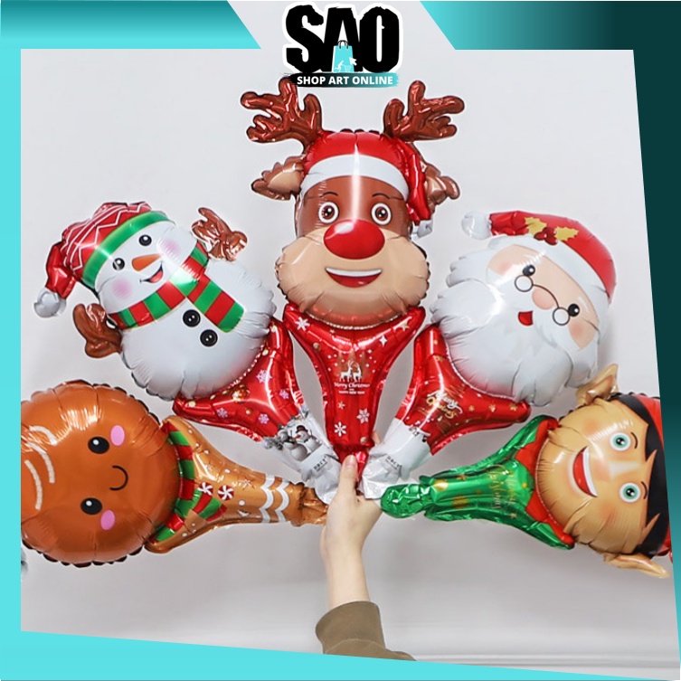 SAO - 6030 Balon Natal / Balon Natal Foil / Balon Natal Dekorasi / Balon Christmas Hias / Balon Kara