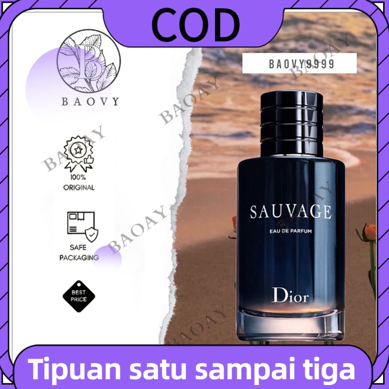 (COD) PARFUM ORIGINAL – Di0r Sauvage 100ml EDP Men/parfum pria yang disukai wanita/gudang parfum imp