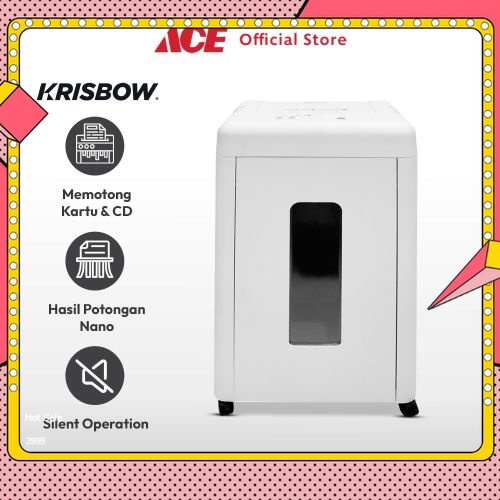 Ace - Krisbow Mesin Penghancur Kertas Sd9520 Paper Shredder Penghancur Dokumen Penggiling Kertas