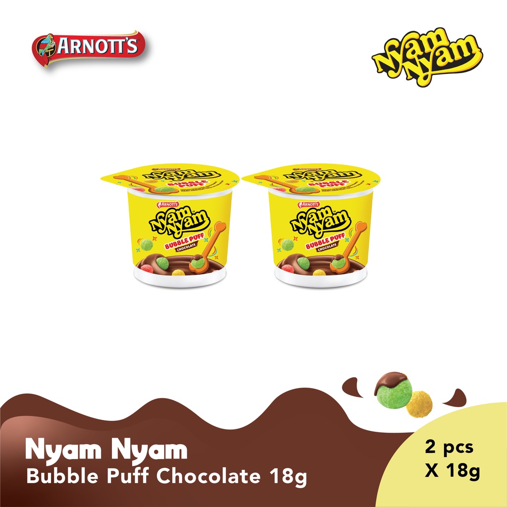 

Nyam-Nyam Bubble Puff Chocolate 18 gr x2