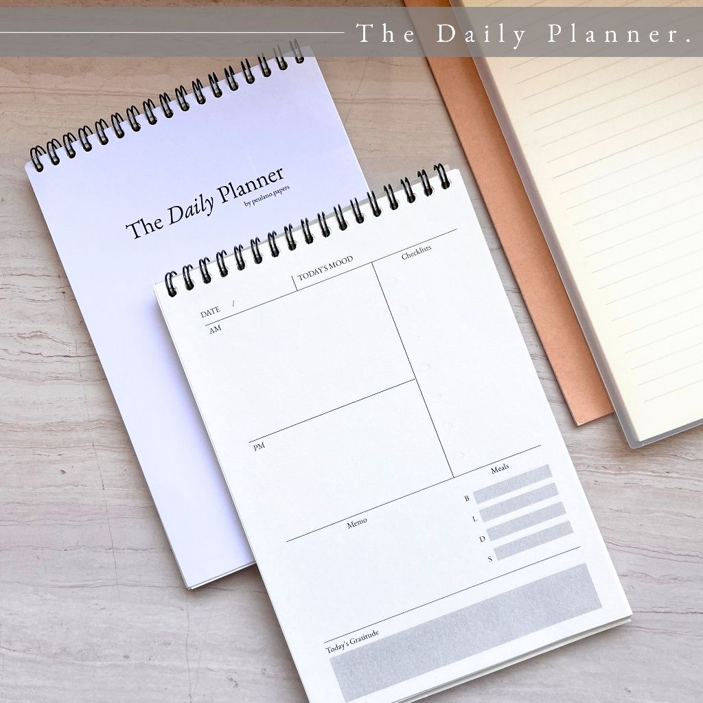 

The Daily Planner Notebook Buku Tulis Catatan Harian by peulanopapers