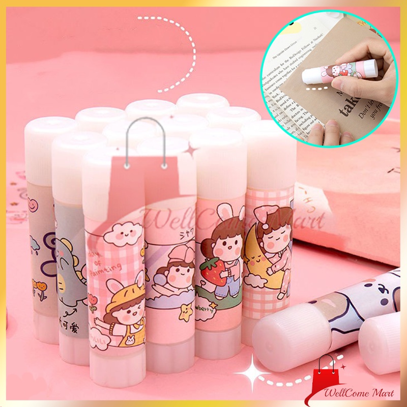 

Lem Padat Kartun / Lem Batang Motif Kartun / Lem Perekat Kertas Glue Stick