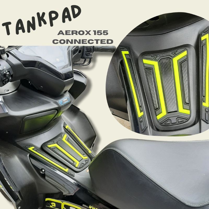 Aksesoris Motor Yamaha Aerox 155 Connected - Tankpad Motor Aerox 155 New - Pelindung Tanki Motor Yam