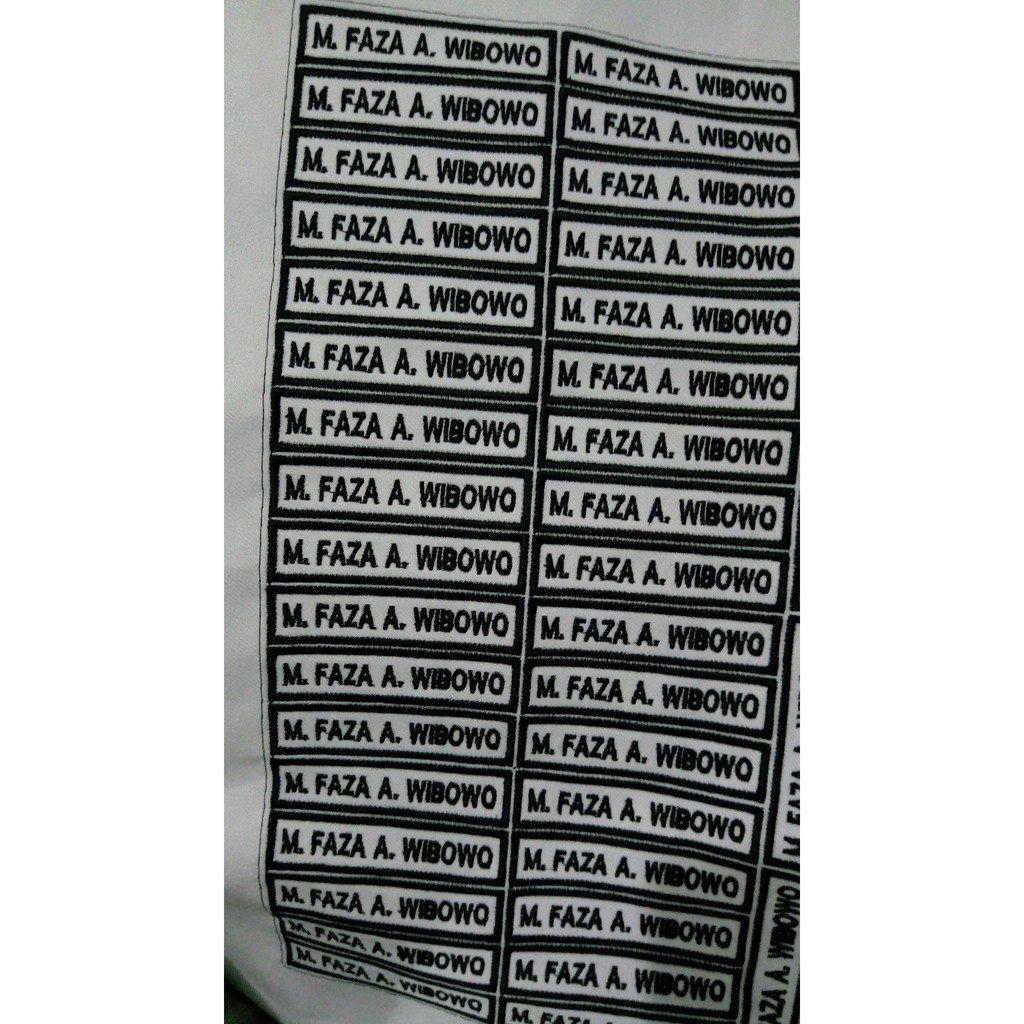 

Bordir Bordir Komputer Custom Nama Dada Nomer atau Lokasi Sekolah Bordir Nama Dada