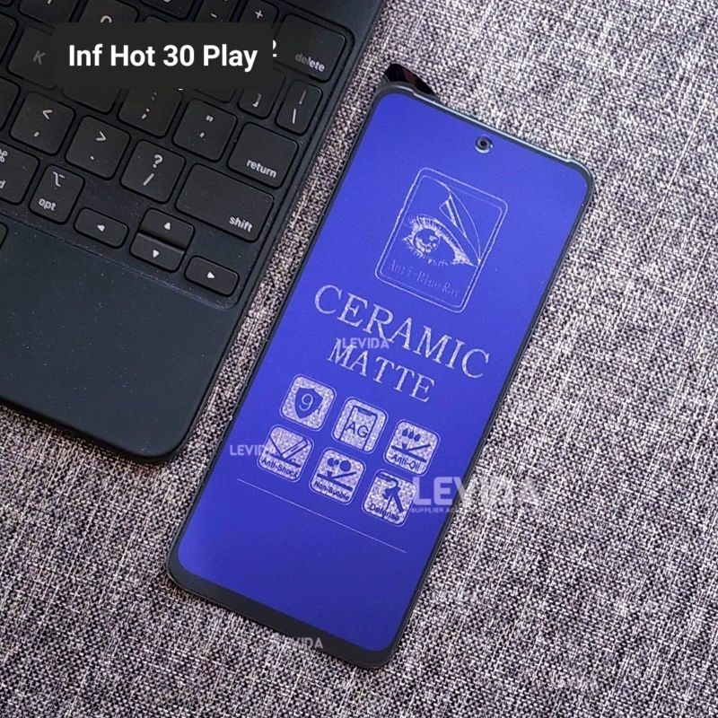 Antigores Infinix Hot 30 Play Ceramic Matte / Ceramic Blue Matte / Ceramic Spy Matte Anti Privacy Ma