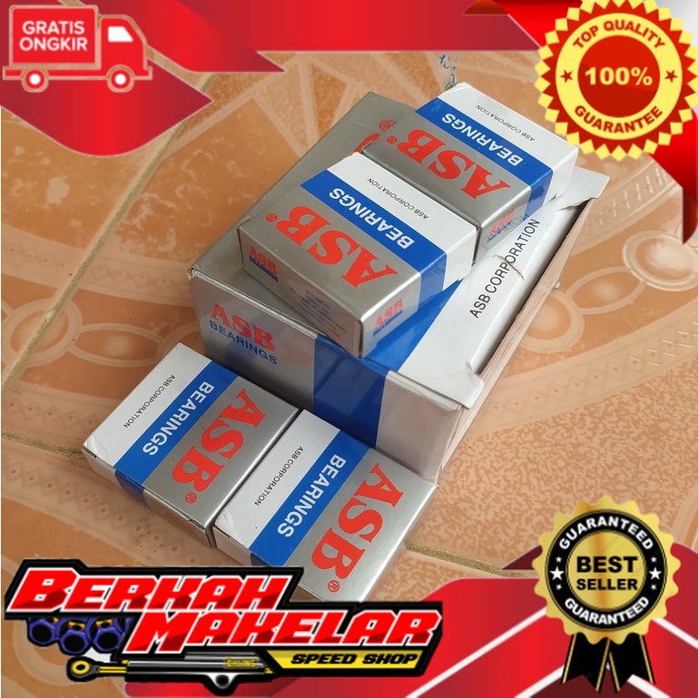 Bearing Laher 6301 15mm Laker Tromol Roda Depan All Honda MP Tiger GL CB PNP As Ninja Scorpio