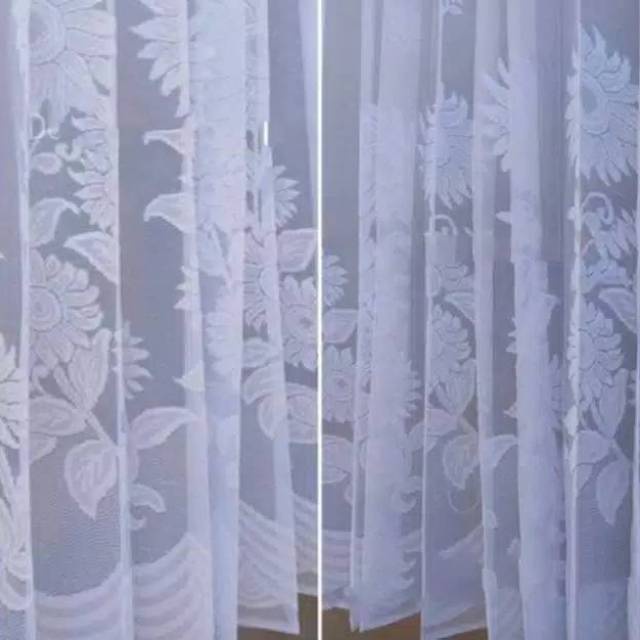 GORDEN DALEMAN / VITRASE / TILE . MOTIF MATAHARI . MOTIF TULIP ( free kawat kaitan $  )