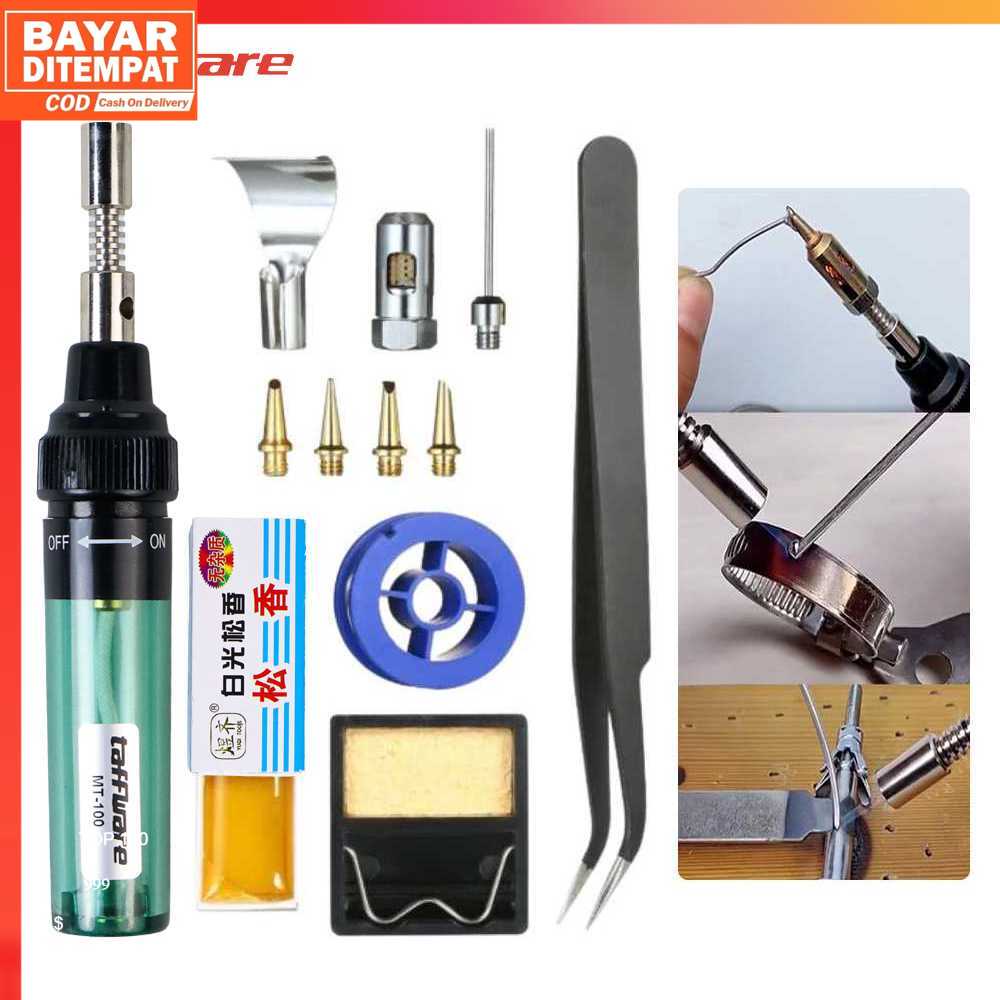 ( 100% ORI ) Taffware Solder Gas Butane Portable Iron Pen - MT-100
