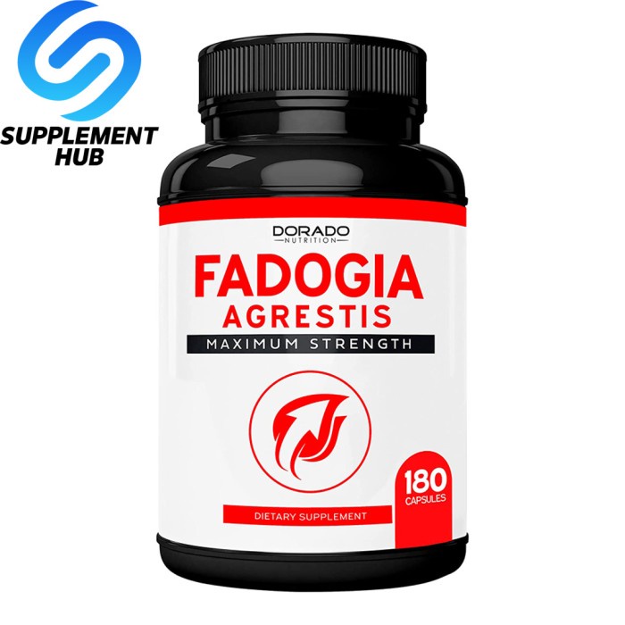 Dorado Fadogia Agrestis 600mg 180caps Testosterone Booster