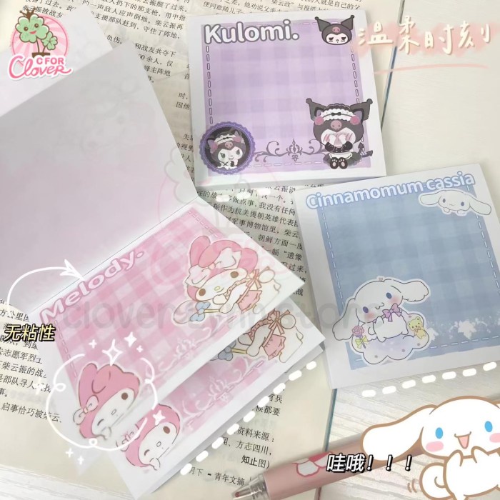 

CUTE CHARACTER STICKY NOTES kertas tempel catatan stick paper kawaii