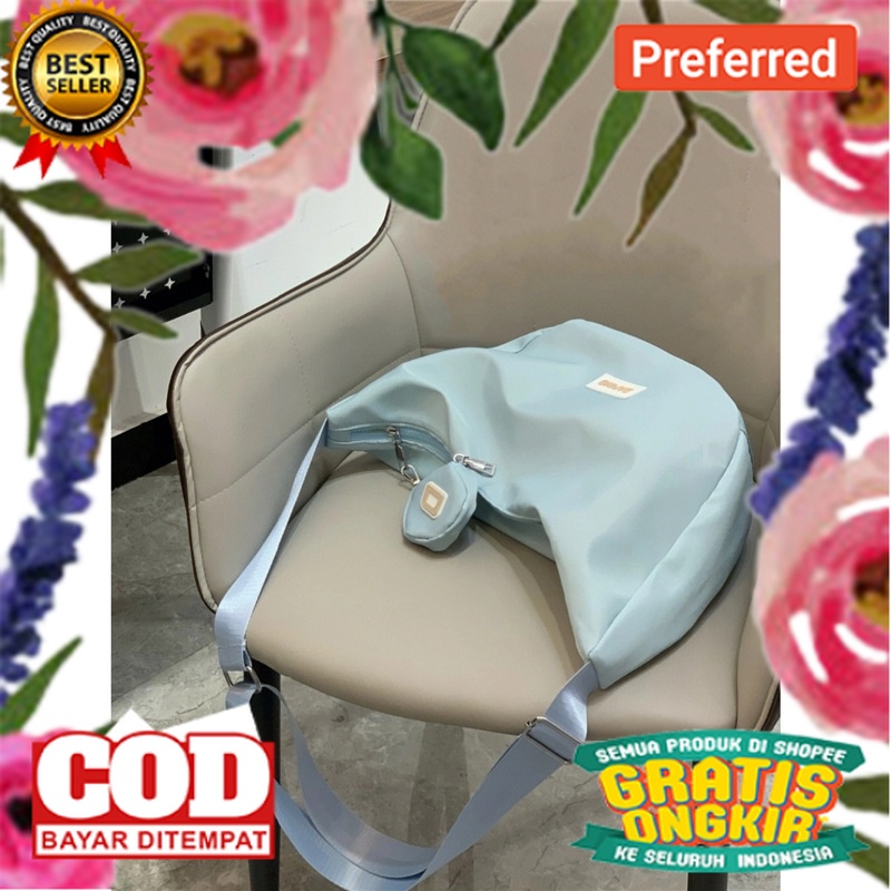 【Ready】 【COD】 Tas Selempang Wanita Nilon Premium Korea Tas Slingbag Large SHOULDER BAG Classic Tas B