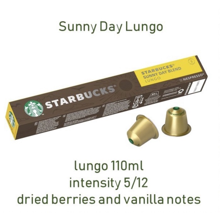 

[Big Sale] Starbucks NESPRESSO Coffee Capsule - ORIGINAL - Sunny Day