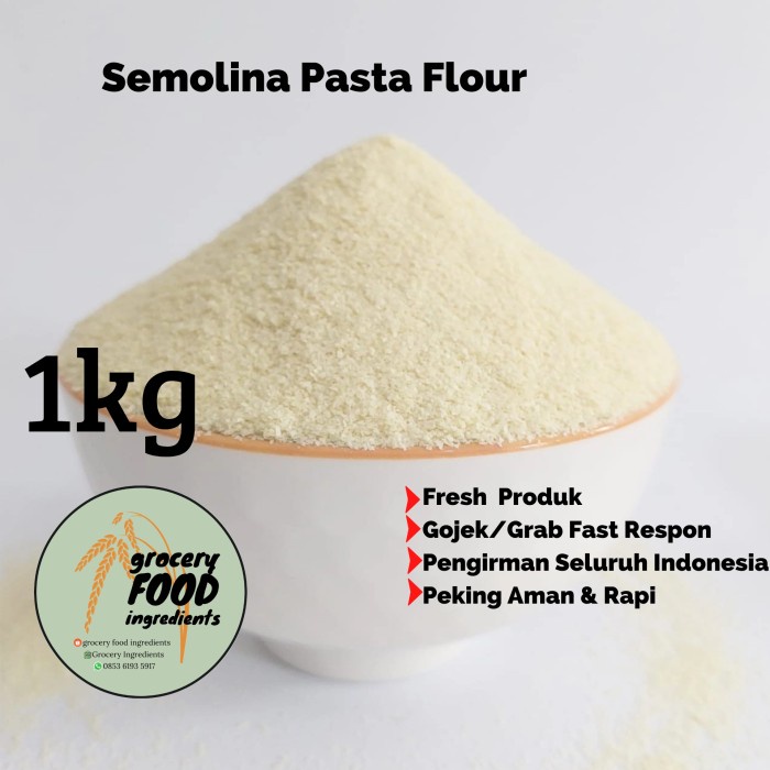 

[Big Sale] Semolina Pasta Flour / Gojek Fast Response -1kg