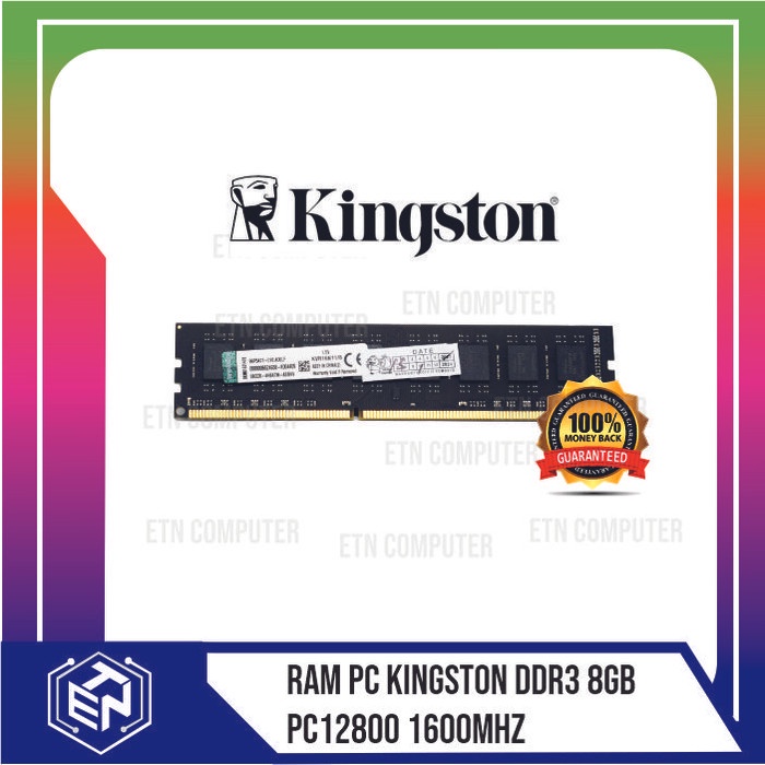 MEMORY RAM KINGSTON DDR3 8GB PC12800 / KINGSTON DDR3 8 GB 1600MHZ - 4G