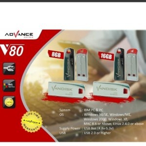 ID FLASHDISK VANDISK V80 ALUMUNIUM HIGH SPEED ( 8GB & 16 GB )