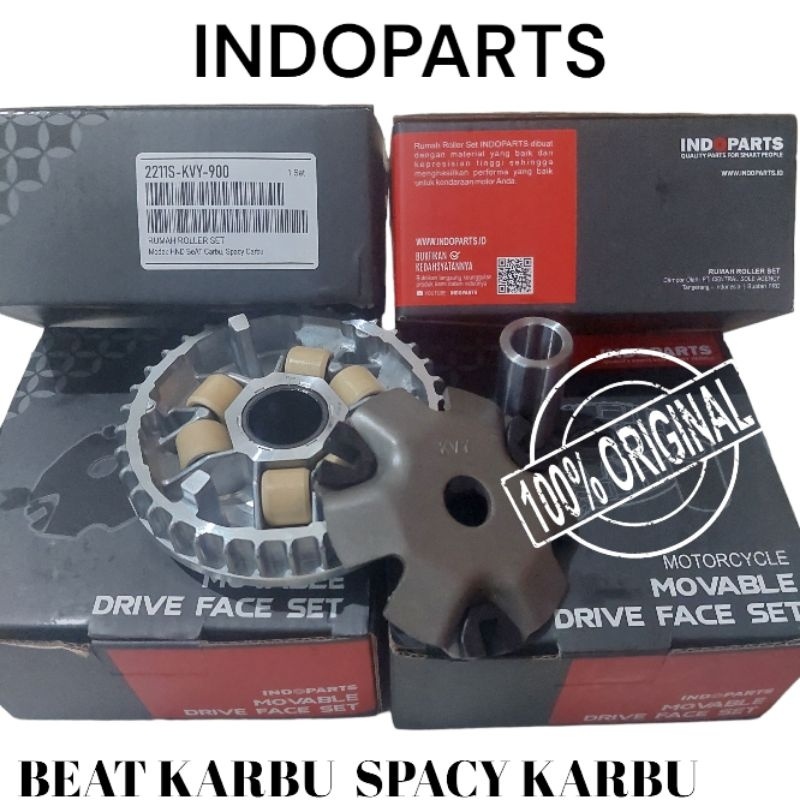 Rumah Roller Set Assy Beat Karbu Spacy Karbu Original