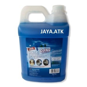 CAIRAN PEMBERSIH KACA CLING 4 LITER JERIGEN GLASS CLEANER CLING