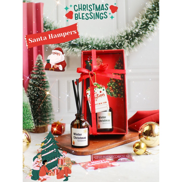 

Ready Christmas Hampers Natal Reed Diffuser Gift Box | Souvenir Kado Natal - SANTA