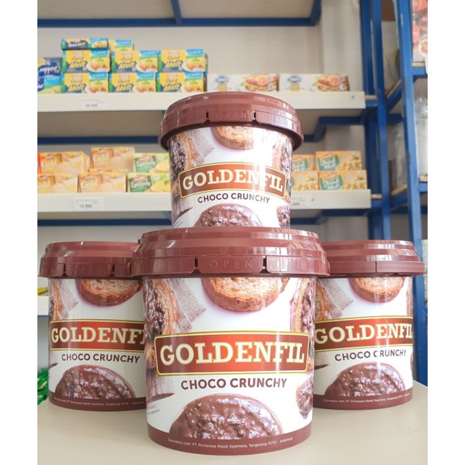 

COD Goldenfil Choco Crunchy 1Kg / Selai / Filling Coklat Choco Crunchy