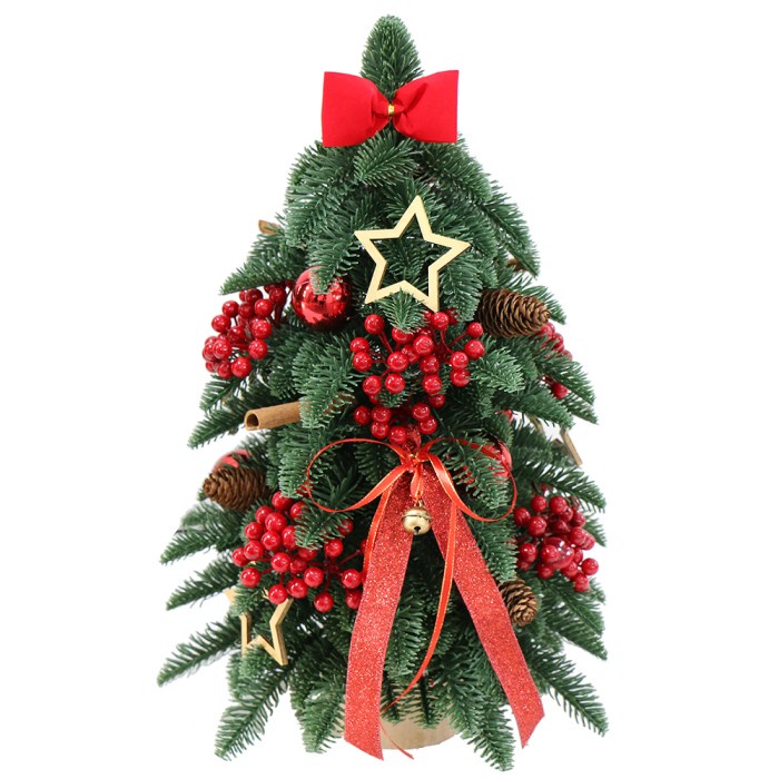 

AR // Pajangan Dekorasi Ornament Pohon Natal Hias Meja Premium 55cm Red Star