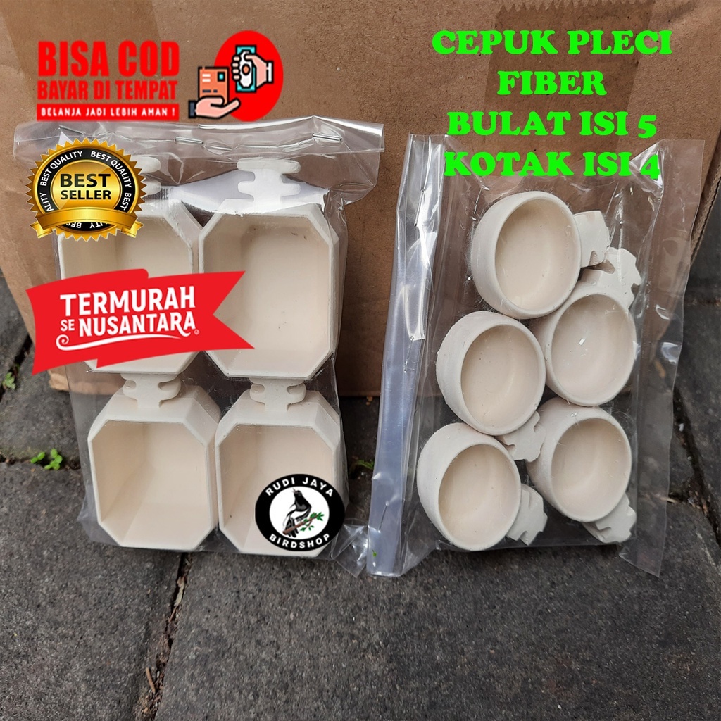 CEPUK WADAH TEMPAT PAKAN MAKAN MINUM FIBER ISI 3 5 BURUNG KECIL PLECI PRENJAK KONIN KOLIBRI CIBLEK