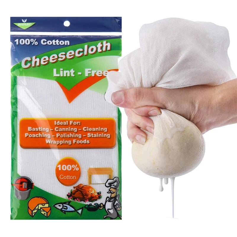 1.5Yard Cheesecloth Reusable Unbleached Precut Strainer Muslin Cloth for Cooking Baking Juicing Chee