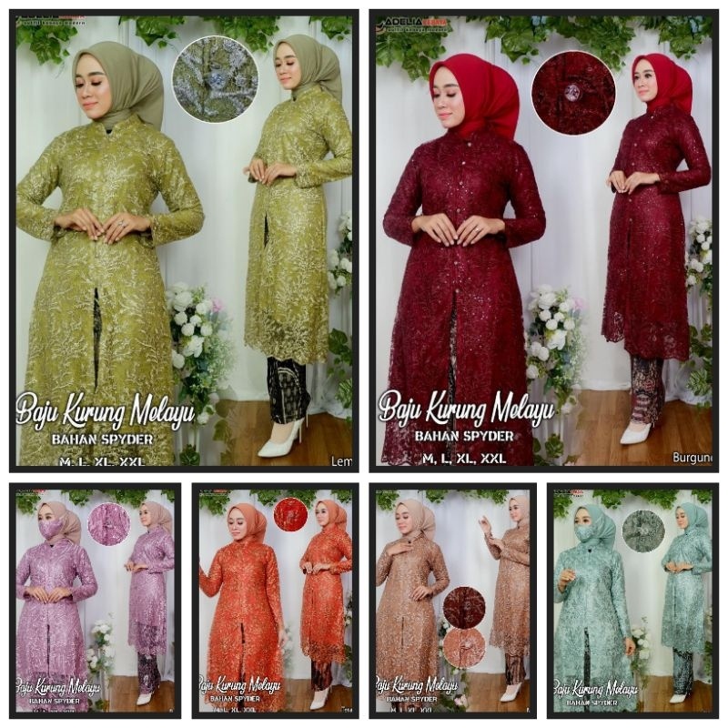 Setelan Kebaya Modern Tunik Tradisional Adelia / Kebaya Muslim / Kebaya Pesta / Kebaya Kurung / Keba