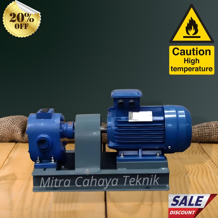 Gear pump minyak panas 100 Lpm Type RCB-6/08 Power 4Kw 380v 1500rpm